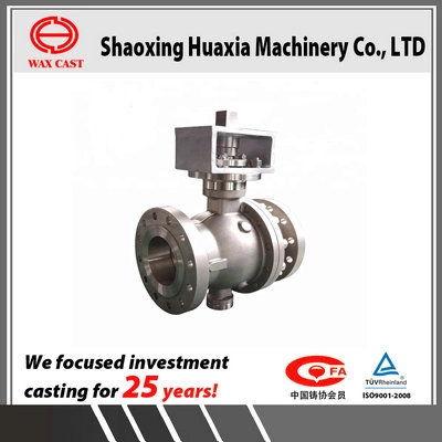 Stainless Steel 6 Inch CF8m Lockable Trunnion Mounted Ball Valve